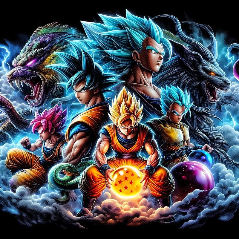 Japanese Manga Dragon Ball Diamond Art