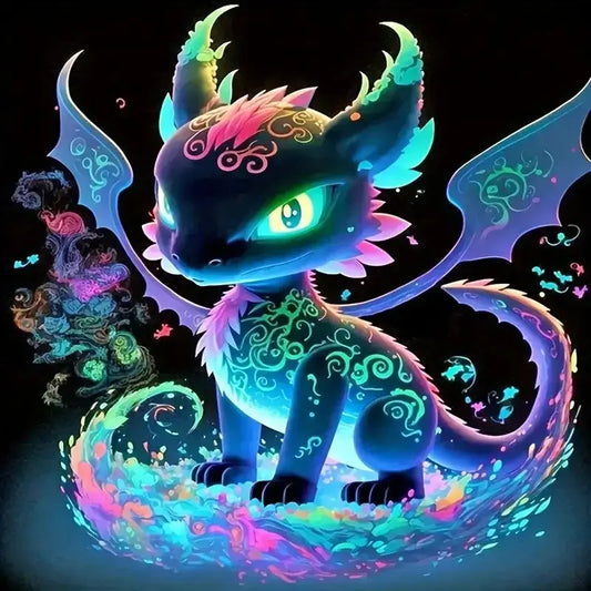 Dragon In Dark diamond painting