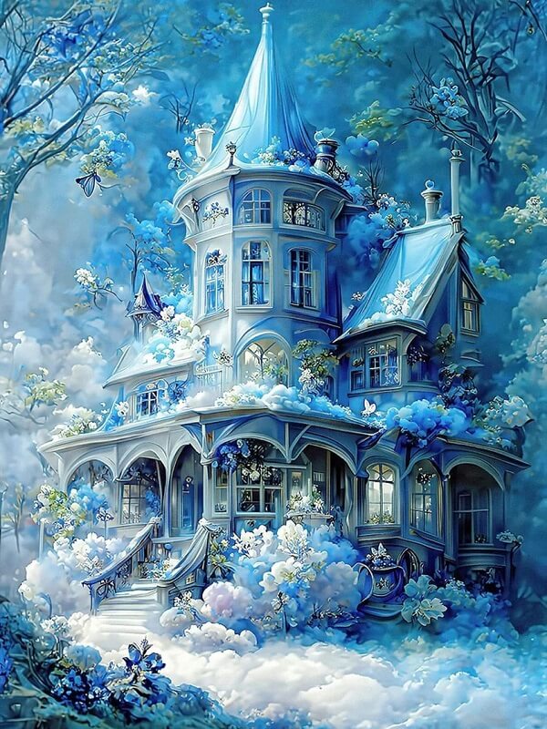 dreamlike castle diamond painting