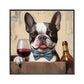 drinking wine dog diamond painting kit