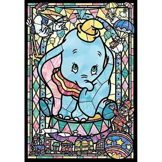 Dumbo Stained Glass 5D DIY Diamond Painting