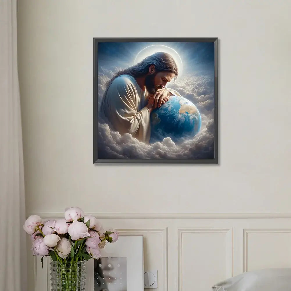 Jesus and Earth 5D DIY Diamond Painting Kit