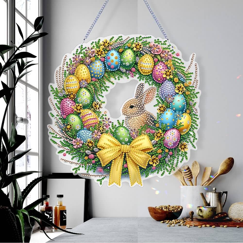easter rabbit egg diamond art hanging ornament KIT