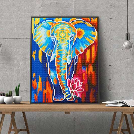 elephant luminous diamond painting kit