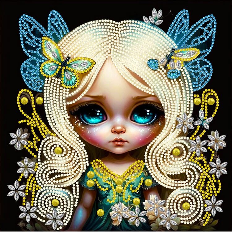 Big eye doll Crystal Rhinestone Diamond art Kits