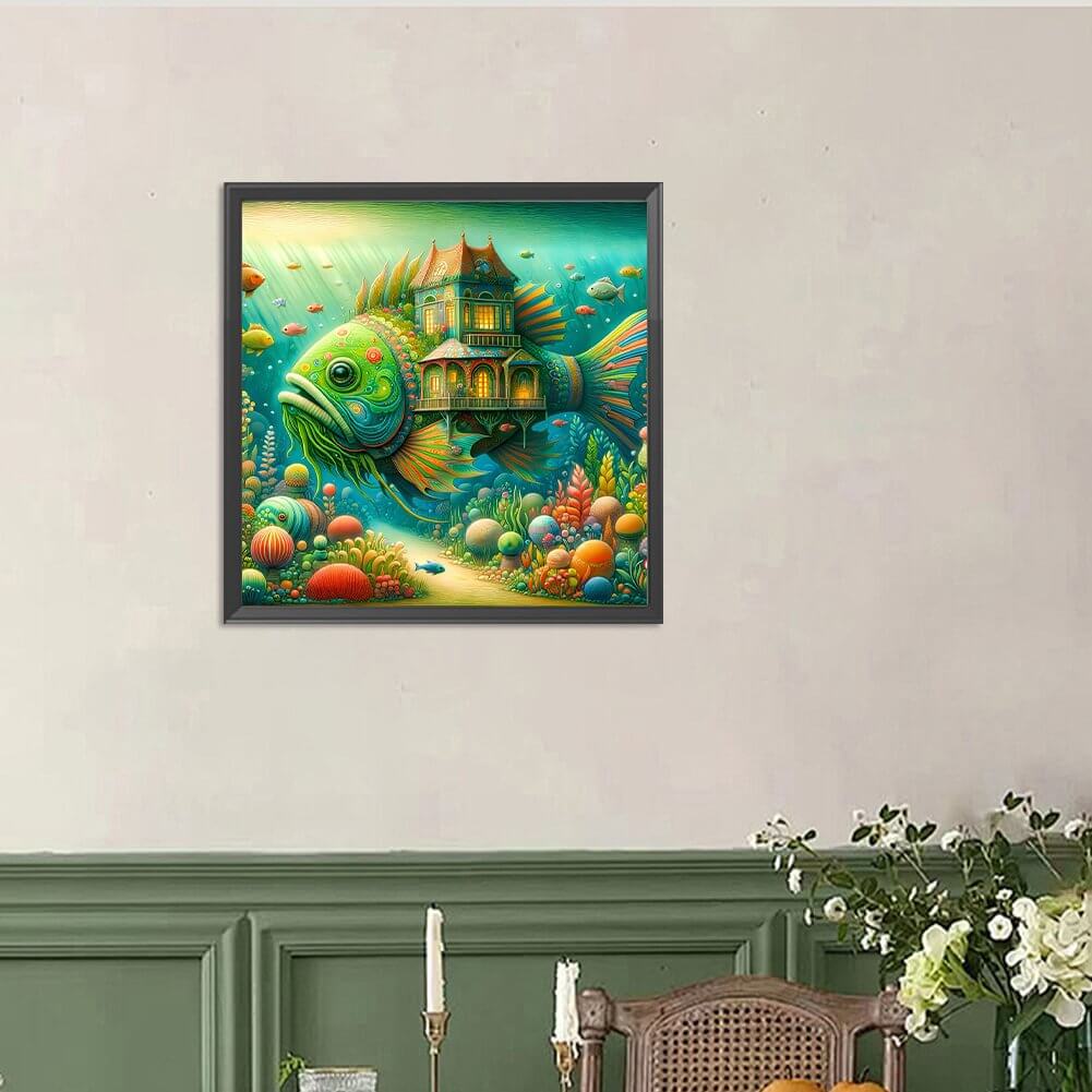 Fish House Diamond Painting Kit