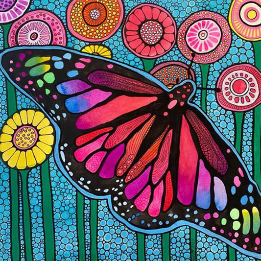 2023 Diamond Painting Kits Butterfly Flower Full Square/Round
