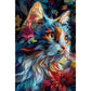 flower cat diamond art kit