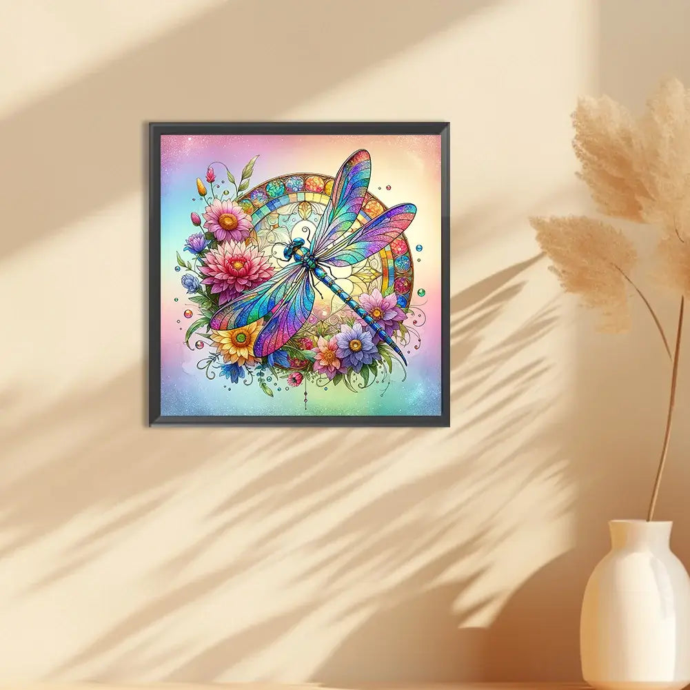 Flower Dragonfly 5D DIY Diamond art Kit