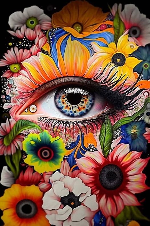 5D DIY Flower Eye Diamond Painting