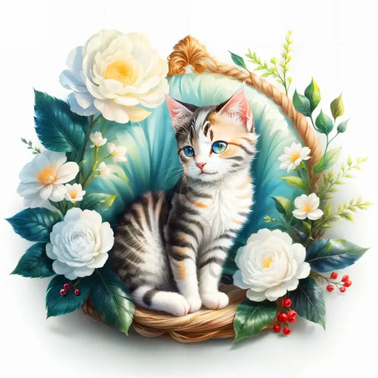 Diamond Painting - Full Round / Square - Flower Frame Cat A