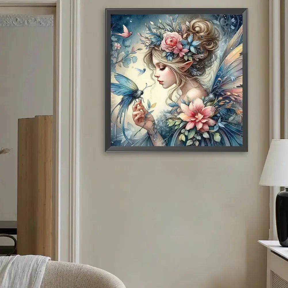 Flower Angel Diamond Art