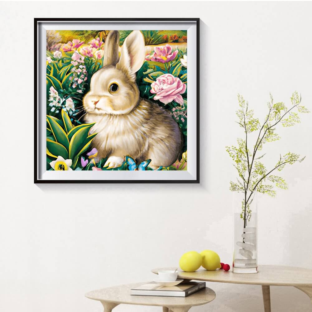 Flower Rabbit 5D DIY Diamond Painting