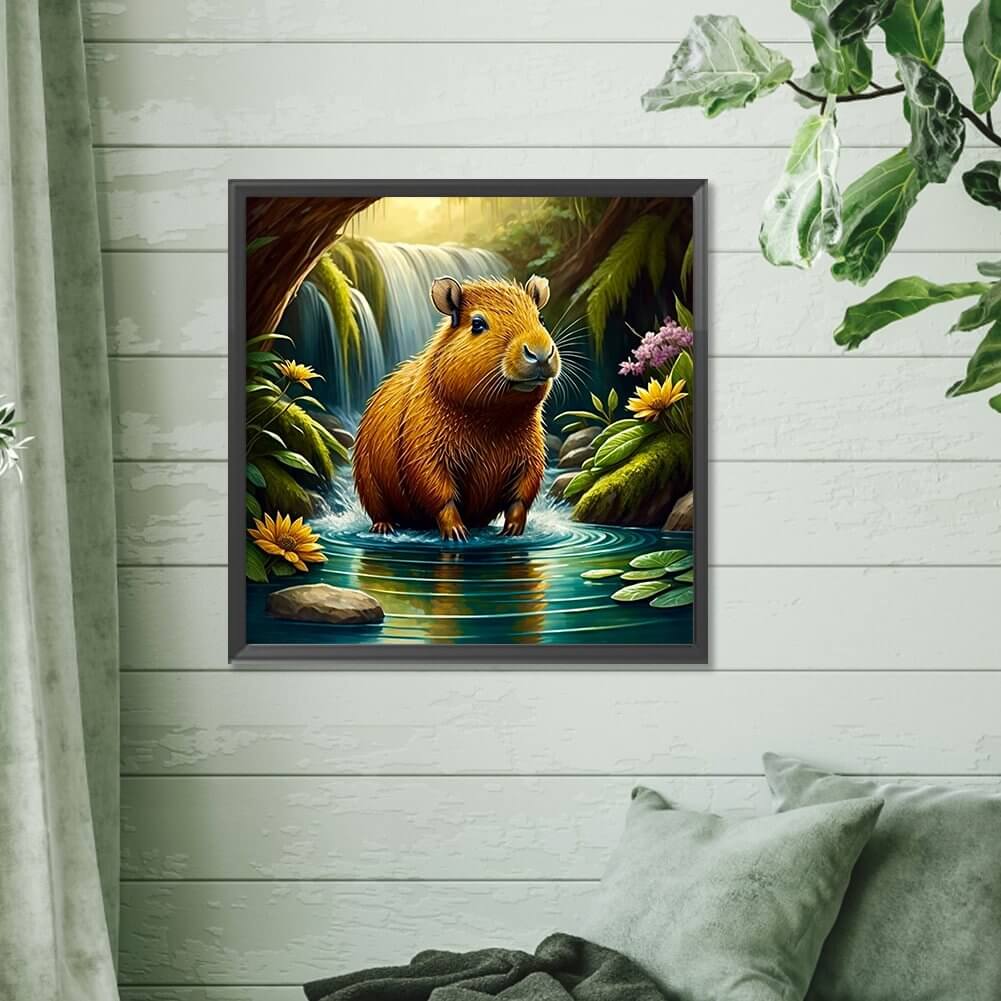 Forest Capybara 5D DIY Diamond Painting