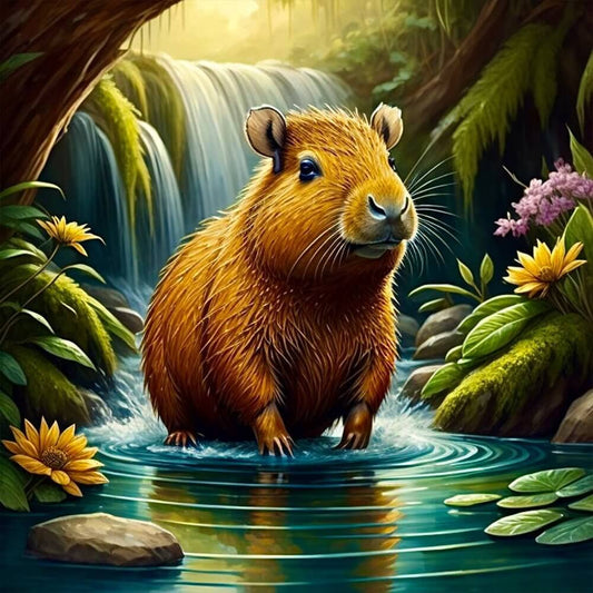 Forest Capybara 5D DIY Diamond Painting Kit