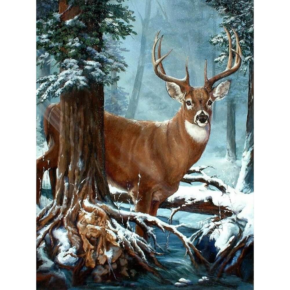 Forest Elk 5D DIY Diamond Painting