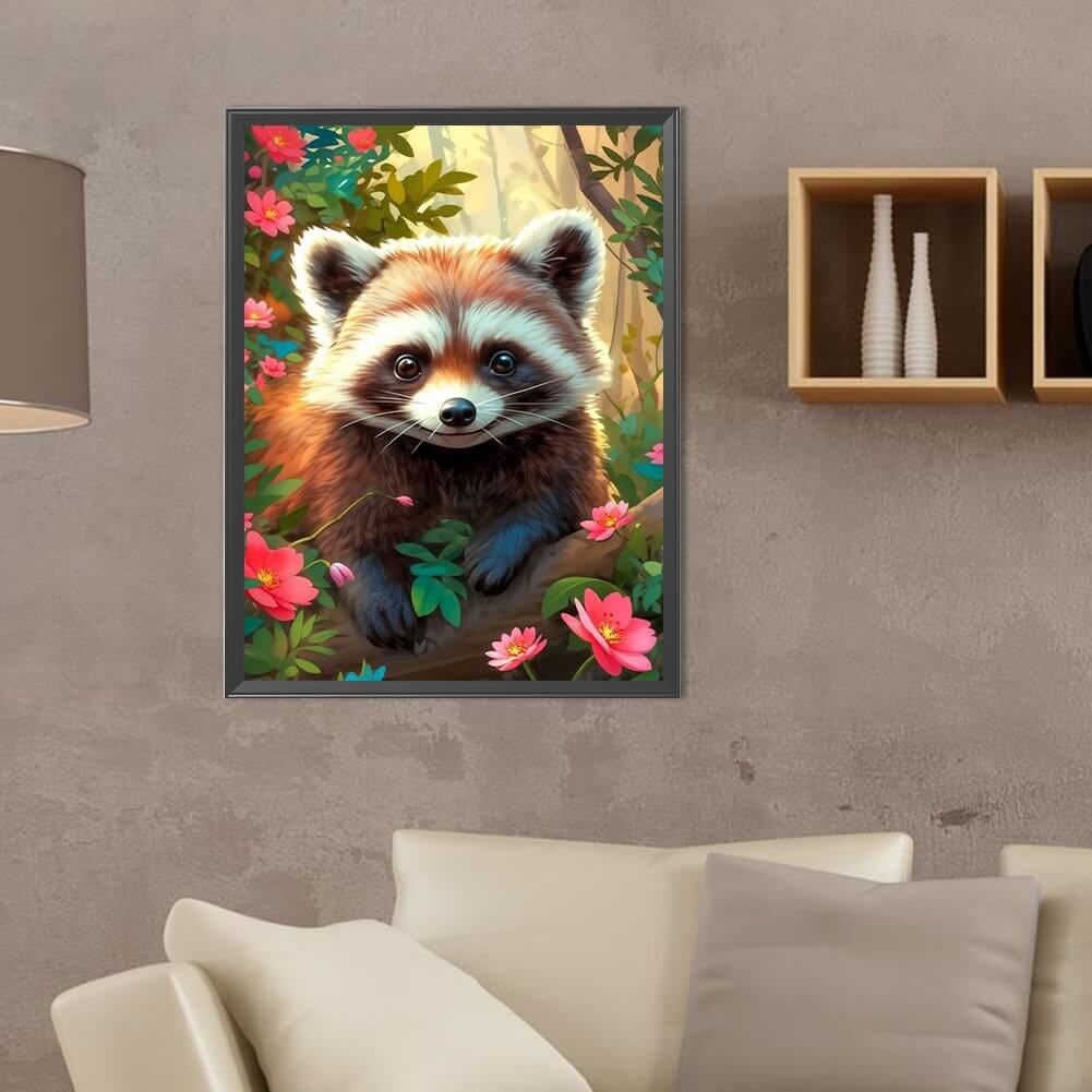 Forest Raccoon 5D DIY Diamond Painting kIT