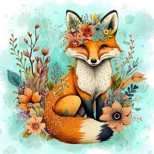 fox diamond embroidery kit