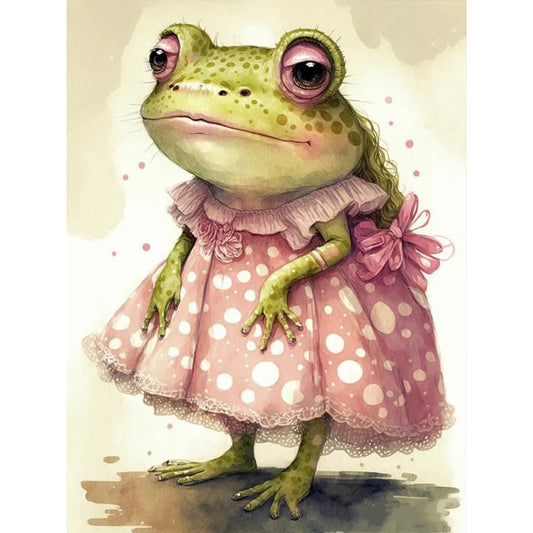 Diamond Painting - Full Round / Square - Frog Lady A