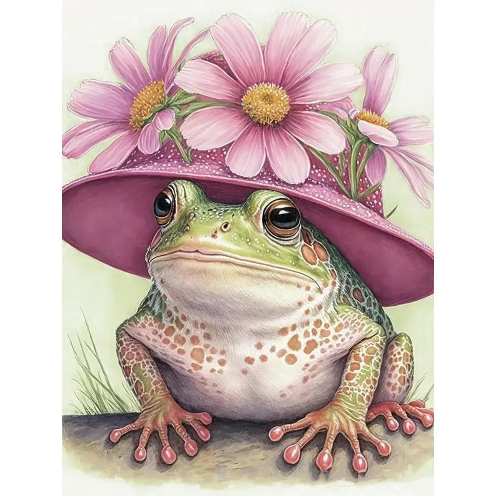 Diamond Painting - Full Round / Square - Frog Lady B