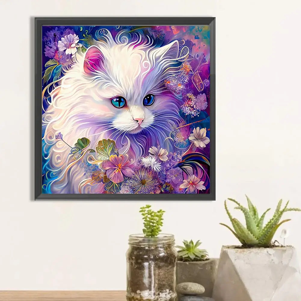 Furry Cat Cute Animal Diamond Painting