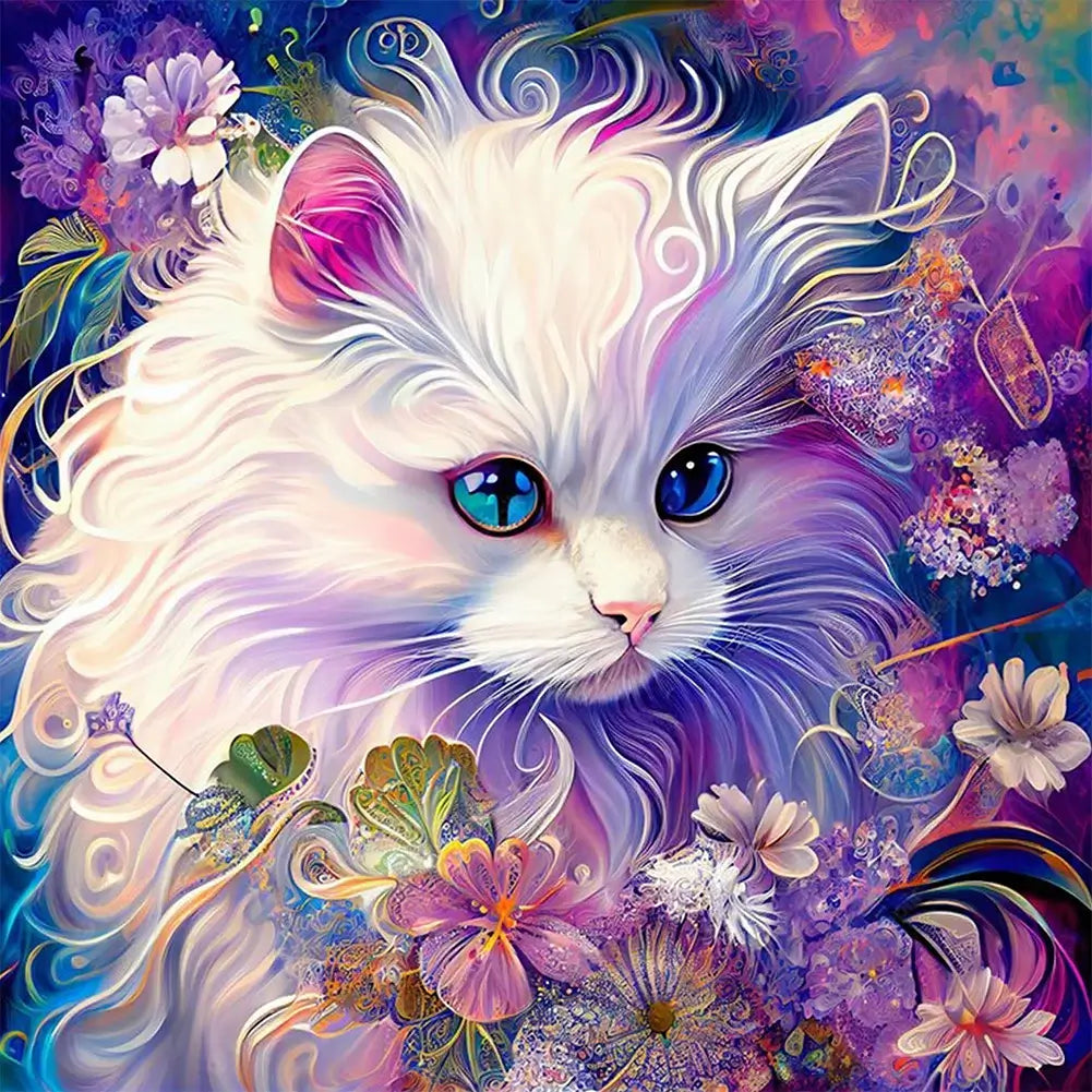 Cute Animal Diamond Painting - Full Round / Square -Furry Cat