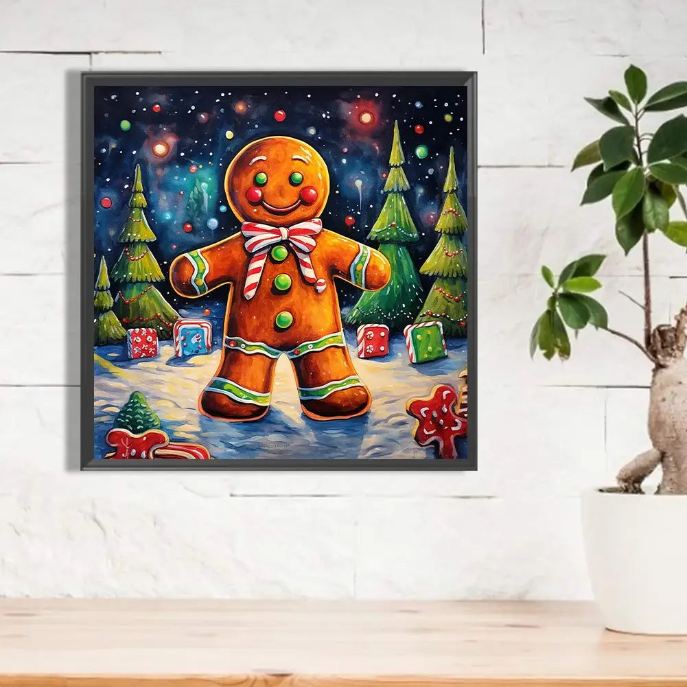 Gingerbread Man 5D DIY Christmas Diamond Painting