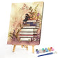 Girl On Books Paint By Number Acrylic Oil Painting Kit
