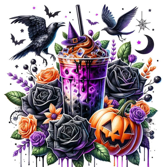 Halloween Coffee dimaond art