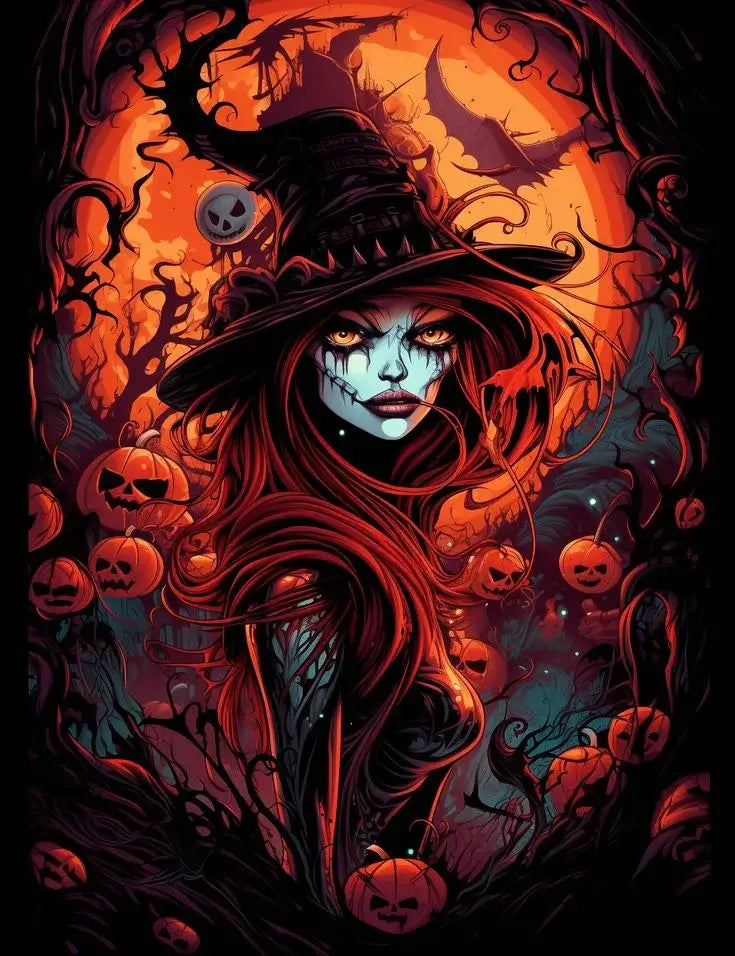 Halloween Woman Diamond Painting