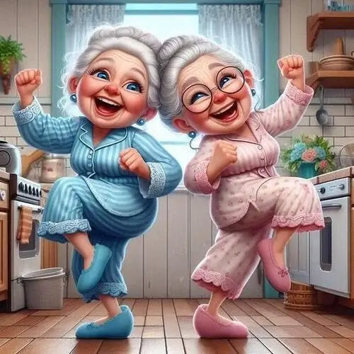 happy grandmas diamond painting