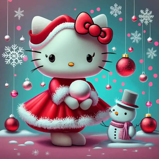 Hello Kitty Christmas 5D DIY Diamond Painting Kit