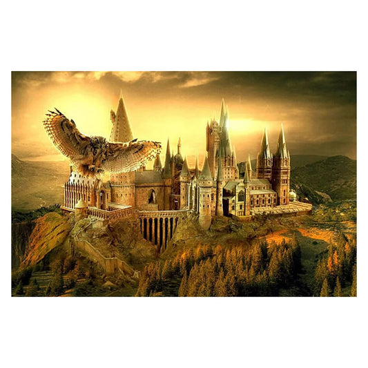 De Hobby Planeet, Diamond Painting Harry Potter 30x40cm - Hogwarts -  Diamond Painting
