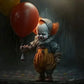 Halloween Horror Kid With Balloon