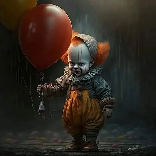 Halloween Horror Kid With Balloon