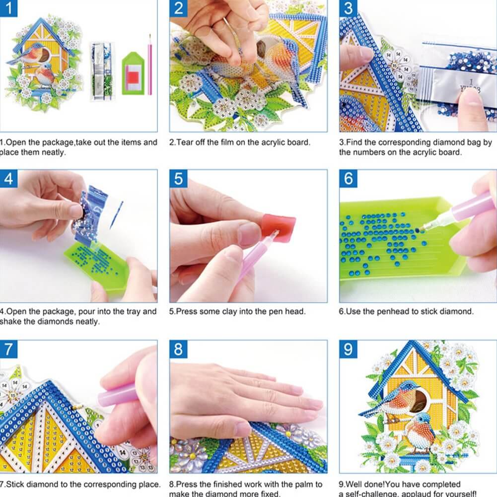 how to paint diamond painting