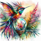 Hummingbird diamond art kit