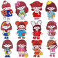 12 PCS Cartoon DIY Diamond Painting Stickers Kit - Cute Girl