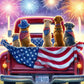 Independence Day Dogs diamond art