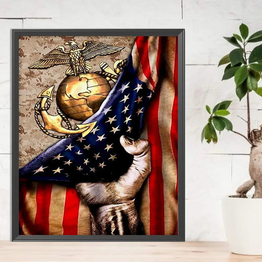 Independence Day Flag 5D DIY Diamond Painting