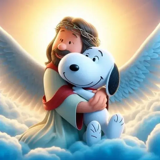 Jesus And Snoopy diamond art