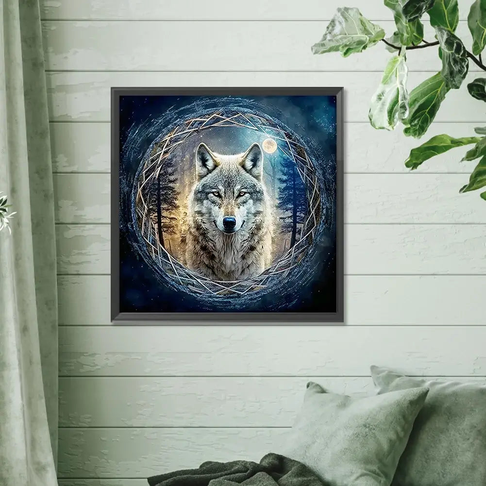 Jungle Wolf 5D DIY Diamond Painting Kit