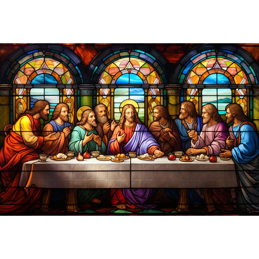 Religion Diamond Painting - Full Round / Square - Last Supper 40x80cm, 50x100cm, 60x120cm