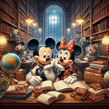 library minnie and micky diamond art kits