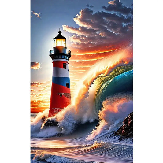 Diamond Painting - Full Round / Square - Lighthouse A 40x70cm
