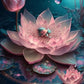 pink lotus diamond painting