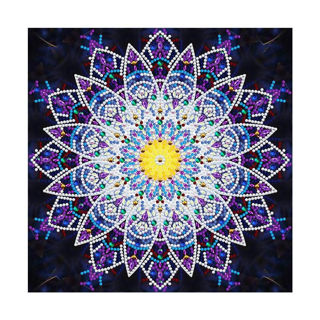 Luminous Diamond Painting - Crystal Rhinestone - Mandala 12