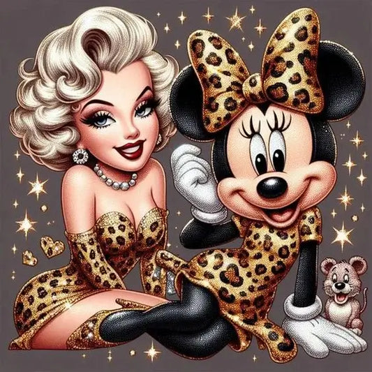 Marilyn Monroe And Micky Mouse