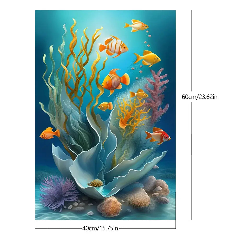 Marine Clownfish Paint By Number Size
