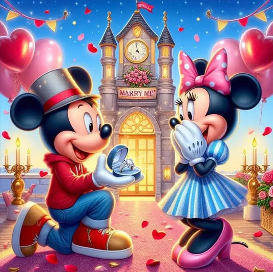 Micky And Minnie Mouse Diamond Painting